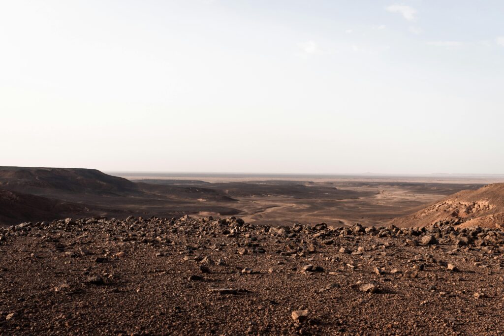 A land where water has dried up